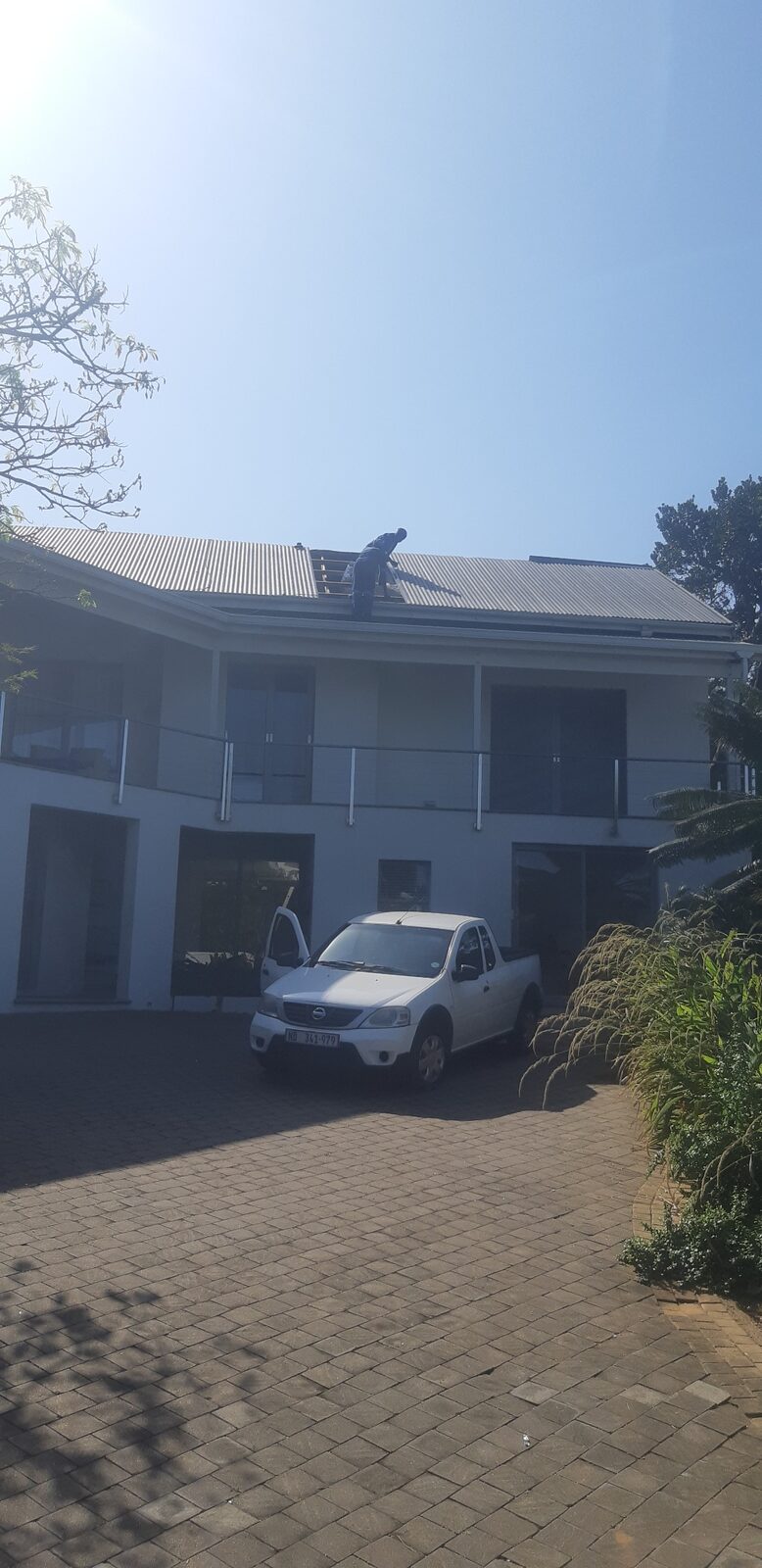 Aerial — waterproofed roof