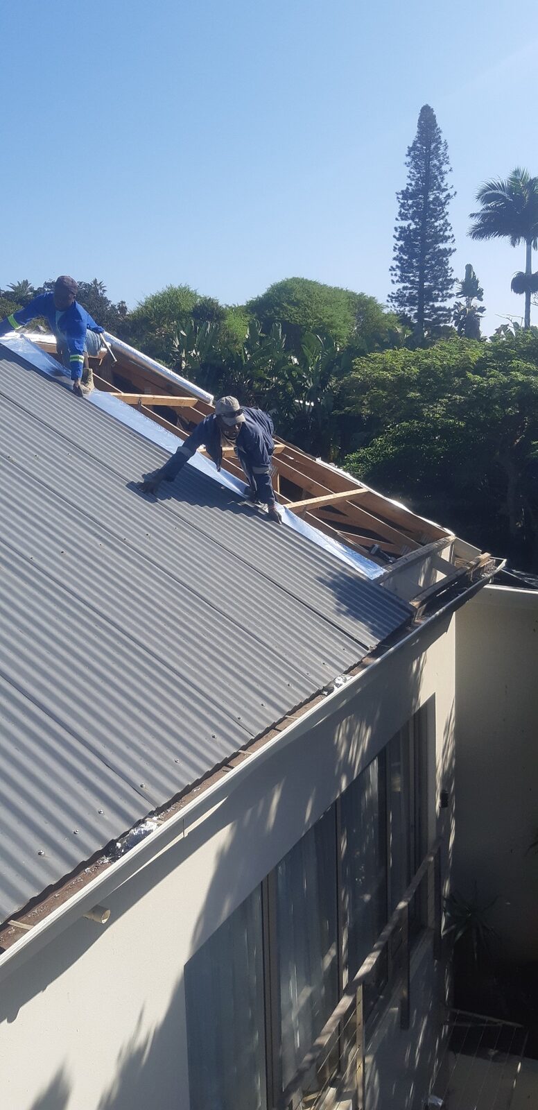 Trusses and solar panel install