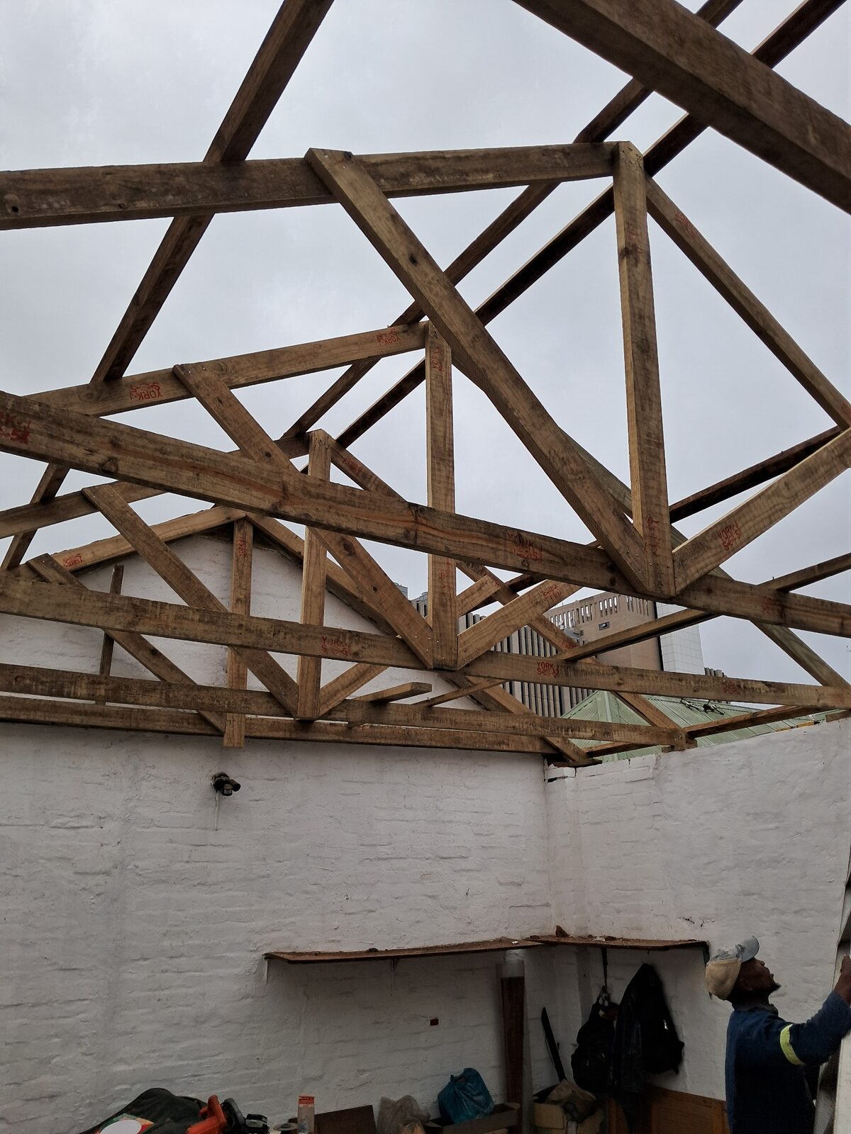 New IBR roof sheeting installed